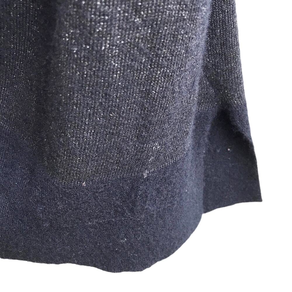 Vince Cashmere Rugby Stripe Sweater Size M Metallic Knit Preppy Academia Office - Picture 7 of 14